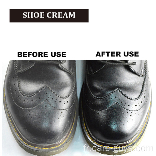 Produit de soins de chaussures à la crème pour chaussures